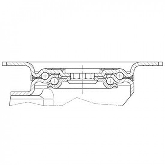 ZWENKWIEL MET PLAAT ZWART 100MM MAX. 70 KG