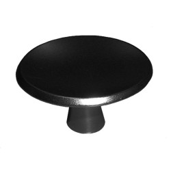 KNOP ROND 35MM + BOUT M4 ZWART (3752)