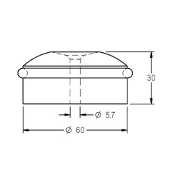 DEURBUFFER VLOER 60MM 4760-11E