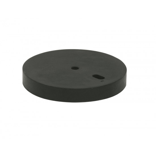 DEURBUFFER VERHOGER 12 MM RUBBER ZWART TBV 02030