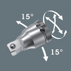 Wera 8794 b zyklop wobble-verlengstuk, 3/8", 3/8" x 76 mm