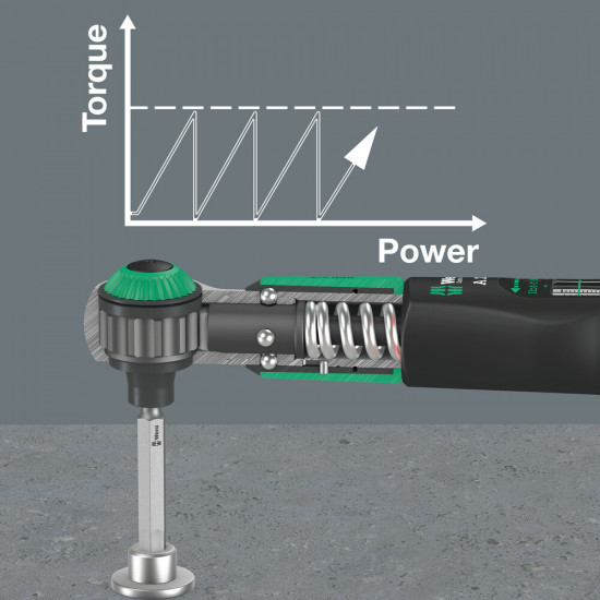 Wera safe-torque a 2 set 1, 1/4" zeskant, 2-12 nm, 23-delig