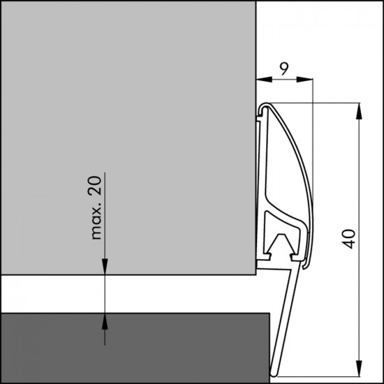 DORPELPROFIEL RVS INOX