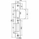 P 4139/17/T DR.2+4 SLUITPLAAT, RVS 29X196MM RECHTHOEKIG, B