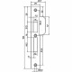 P 4109/17/T DR.1+3 SLUITPLAAT, RVS 29X196MM RECHTHOEKIG, B