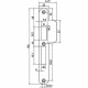 P 4109/17/T DR.1+3 SLUITPLAAT, RVS 29X196MM RECHTHOEKIG, B