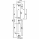 P 4139/17/U DR.2+4 SLUITPLAAT, RVS 25X192MM AFGEROND, DR 2+4.