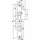 P 4119/17/U DR.2+4 BULK PER 10 SLUITPLAAT, RVS 25X192MM AFGEROND, BULKVERPAKKING, PER 10 STUKS VERPAKT, DR 2+4.