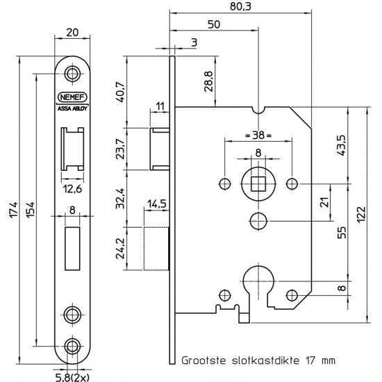 CILINDER D+N SLOT 1269/17 DR1