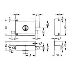 OPLEGSLOT 635-60 DR2 VBC YALE