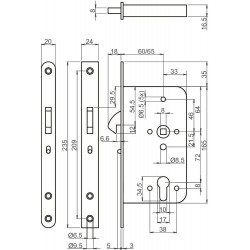 SCHUIFDEURSLOT 2477-17T24-60 ZS