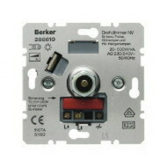 BERKER DRAAIDIMMER LV 230V GLOEI- EN HALOGEENLAMPEN 20-500W