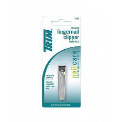 NAGELKNIPPER, TRIM, DELUXE, VERCHROOMD, VIJL, BLISTER