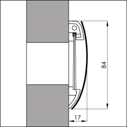 BRIEVENBUS TOCHTAFSLUITR INOX