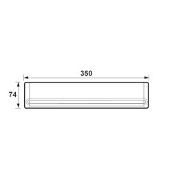 BRIEFPLAAT MET NAAMPLAAT/ALUMINIUM GESLEPEN F1/BL