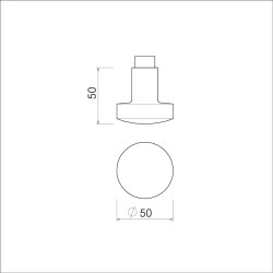 Ami knopkruk 169/50 gatdeel m6 f1