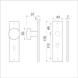 Ami kortschild 178/43 pc 72 f-1