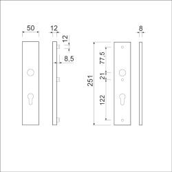 VHB 251/50 BUITEN EN BINNEN PC110 F1 DD.38/42 MM