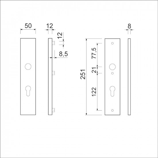 VHB 251/50 BUITEN EN BINNEN PC110 F1 DD.38/42 MM