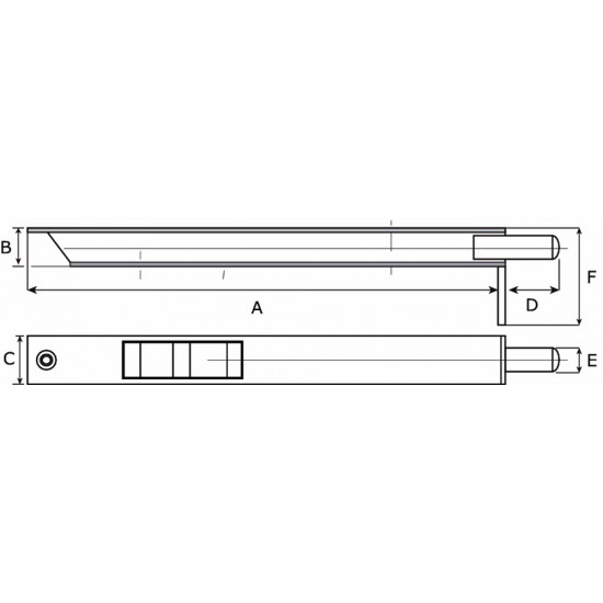 KSB-20023BV / BASC.KANTSCH.200X23MM TYPE 408 BLANK VERZINKT