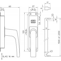 KRUKESPAGNOLET 7E1/2/34 RS/LS ZONDER KRUK