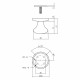 INTERSTEEL VOORDEURKNOP PADDENSTOEL RVS GEBORSTELD