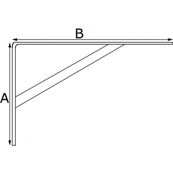 ESW 84000 / PLANKDRAGER BEAM MET SCHOOR 255X395MM STAAL WIT