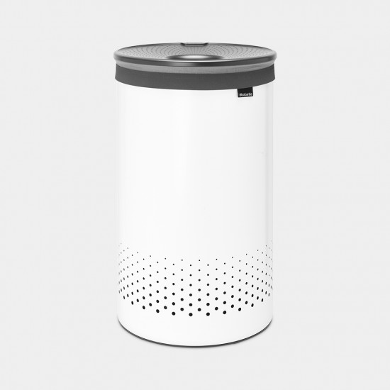 WASBOX 60 L MET KUNSTSTOF DEKSEL WIT / D.GREY DKS