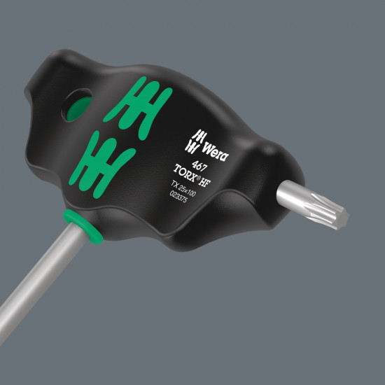 Wera 467 torx® hf t-greep-schroevendraaier met vasthoudfunctie, tx 8 x 100 mm