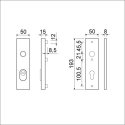 Ami vhb 193*15 buiten kt 55 en binnen pc 55 f1 dd.38/42 mm