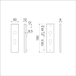 Ami vhb 193*50 buiten en binnen pc 55 f1 dd.38/42 mm