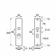 AXA veiligheidsschilden curve plus pc55 anti-kerntrek/242x52x13/alu. gesl. f1/skg3