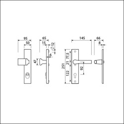 Ami vhb 251/50/15 knop 144 kt 92 , rota kruk 379 pc92f1 dd.38/42 mm