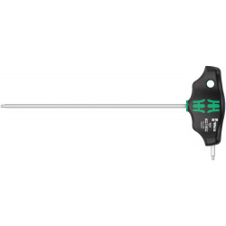 Wera 454 imperial t-greep zeskant-schroevendraaier hex-plus met vasthoudfunctie, inch, 5/64" x 150 mm