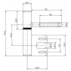 ONDERH.PAUMELLE SKN VERNIKKELD 75X14MM-M 7 DRAAD-STALENKOZIJN