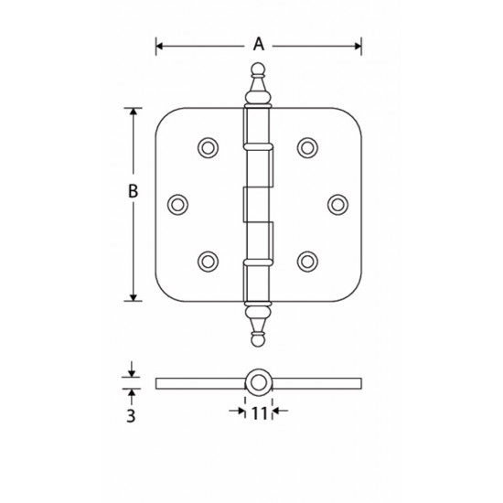 KOGELL.SCHARN. ROH 76X76MM MTO VAAS