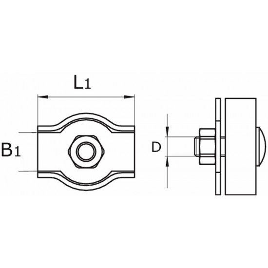 411-02E / STAALDR.KLEM SIMPLEX 02MM VZ.