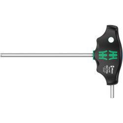 Wera 454 hf t-greep zeskant-schroevendraaier hex-plus met vasthoudfunctie, inch, 7/32" x 150 mm