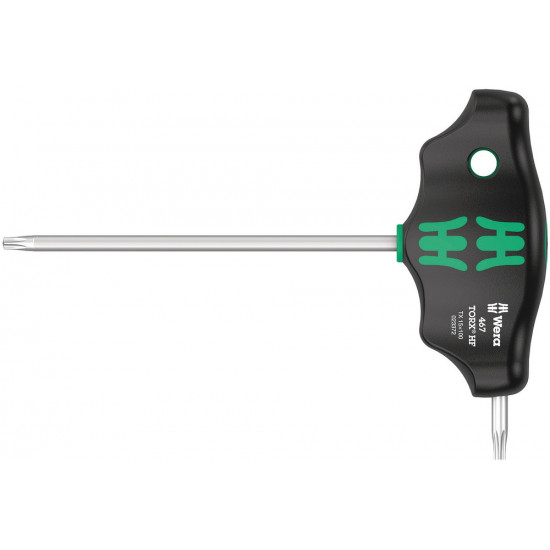 Wera 467 torx® hf t-greep-schroevendraaier met vasthoudfunctie, tx 15 x 100 mm