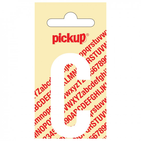 PLAKLETTER NOBEL 60 MM WIT C