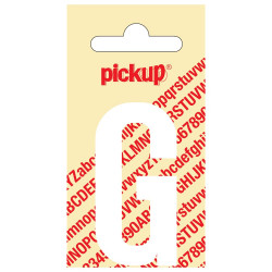 PLAKLETTER NOBEL 60 MM WIT G