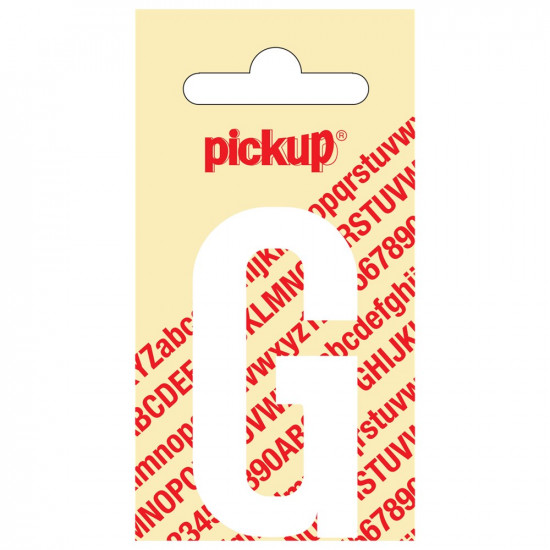 PLAKLETTER NOBEL 60 MM WIT G