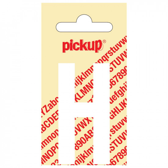 PLAKLETTER NOBEL 60 MM WIT H