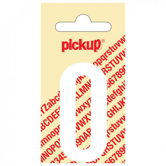 PLAKLETTER NOBEL 60 MM WIT O