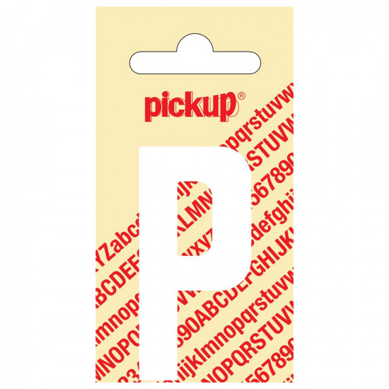 PLAKLETTER NOBEL 60 MM WIT P