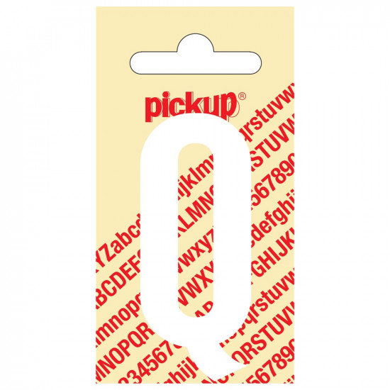 PLAKLETTER NOBEL 60 MM WIT Q