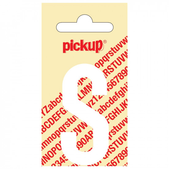 PLAKLETTER NOBEL 60 MM WIT S