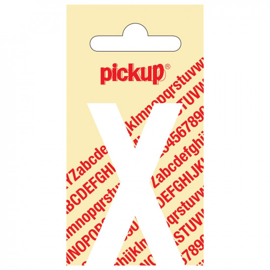 PLAKLETTER NOBEL 60 MM WIT X