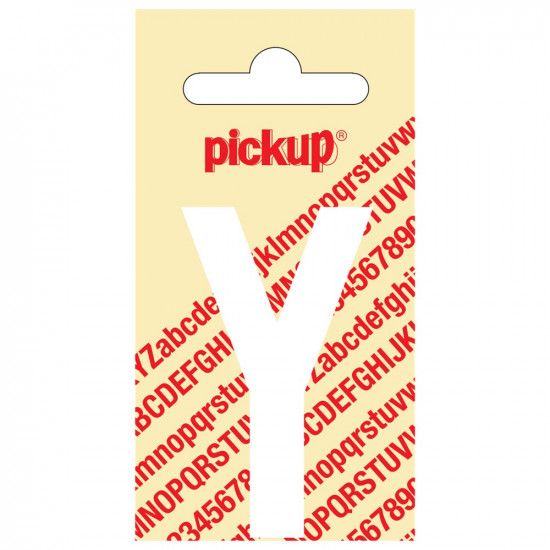 PLAKLETTER NOBEL 60 MM WIT Y