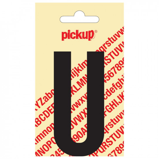 PLAKLETTER NOBEL 90 MM ZWART U